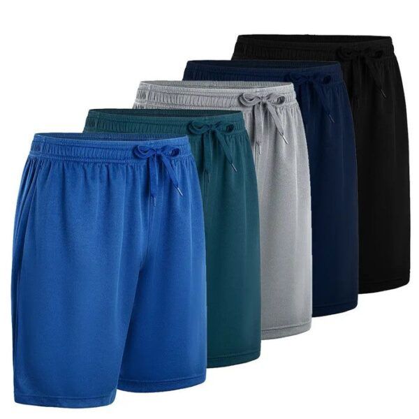 5-Pack Men's Quick Dry Shorts with Side Pockets