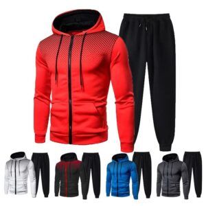 Hits Style Mens Track Suit - Hoodie + Sweatpants 2 Piece Set - Tracksuit Set European Style 2024